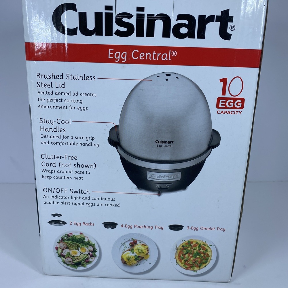Cuisinart CEC-10 Egg Central Cooker 10-Egg Capacity Brushed Stainless Steel